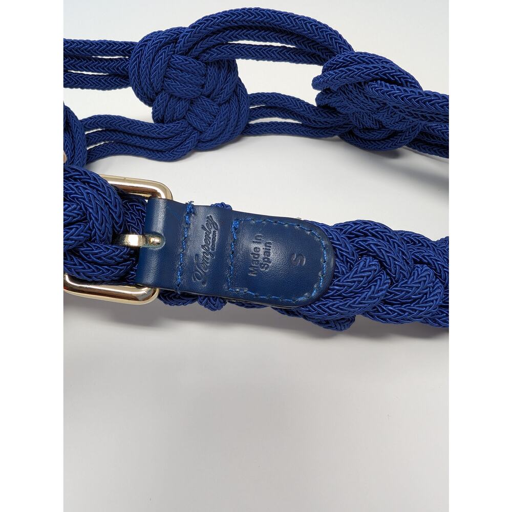 Temperley London Knot Braided Rope Belt‎ Blue Adjustable Boho - Picture 3 of 5